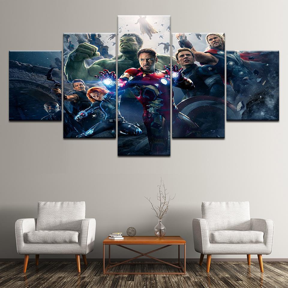 Avengers 2 Age Of Ultron Poster Marvel Canvas Wall Art