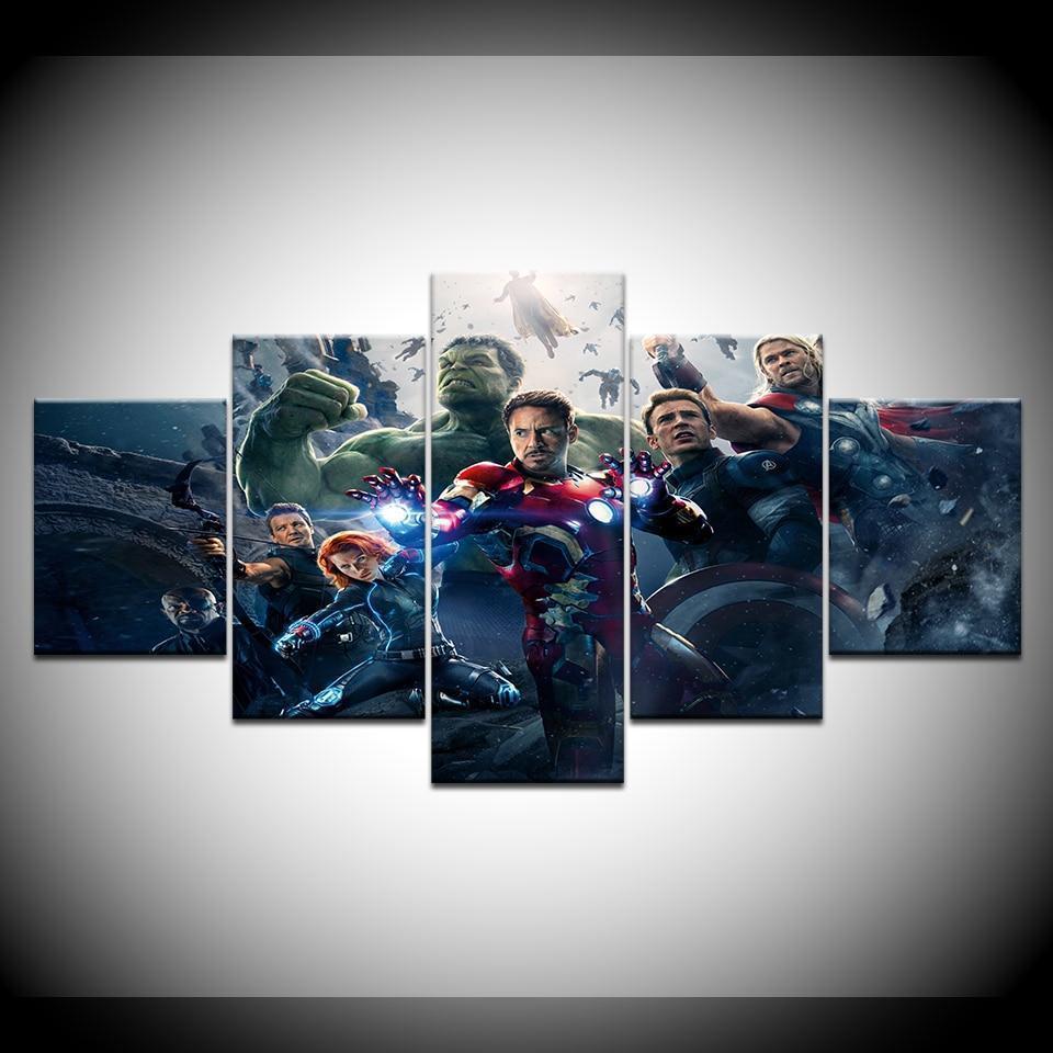 Avengers 2 Age Of Ultron Poster Marvel Canvas Wall Art