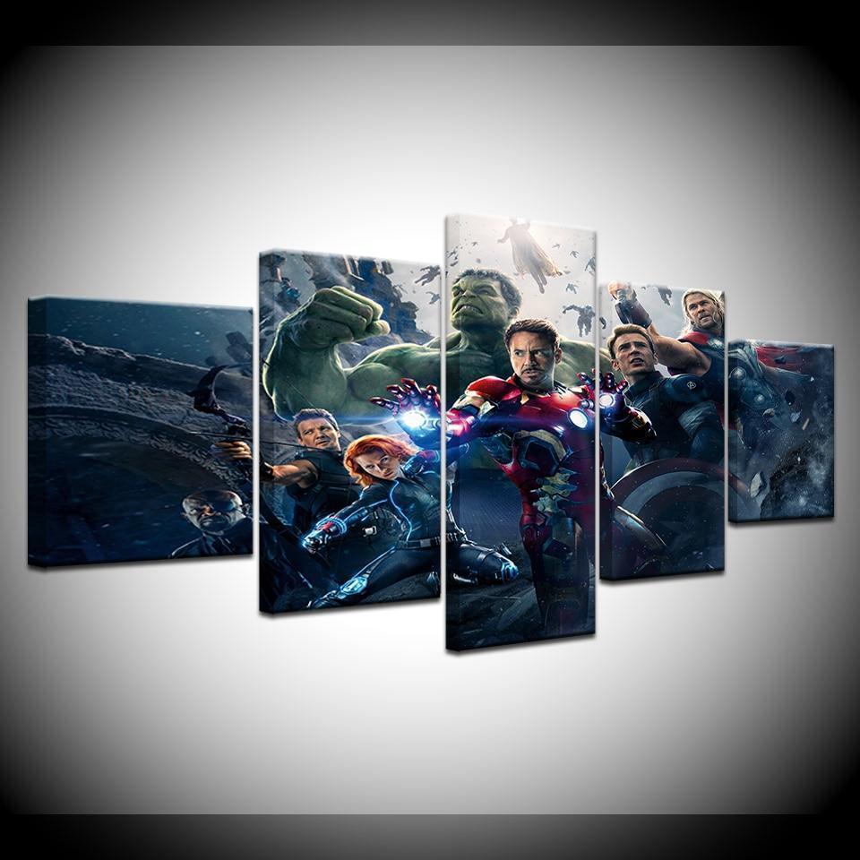 Avengers 2 Age Of Ultron Poster Marvel Canvas Wall Art