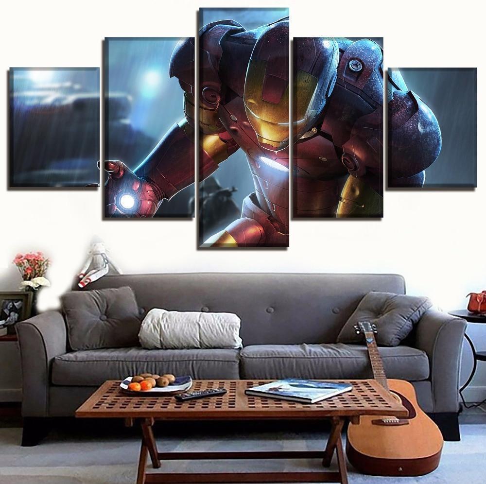 Avengers Fantasy Iron Man Superhero Marvel Canvas Wall Art