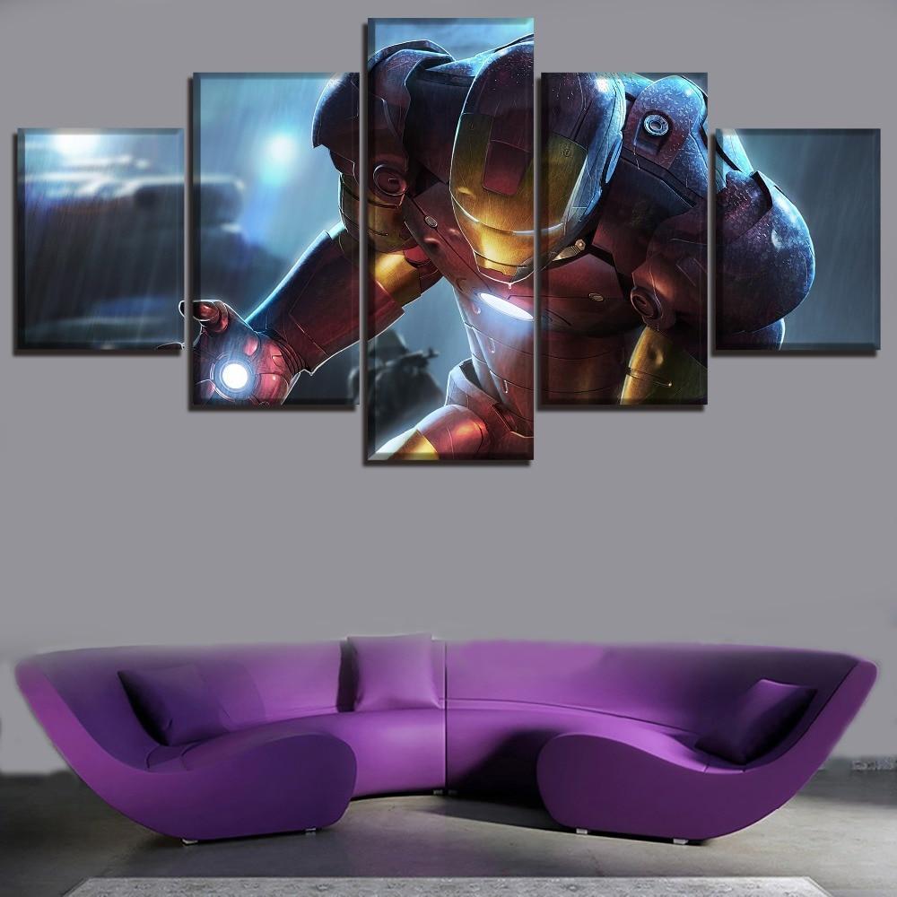 Avengers Fantasy Iron Man Superhero Marvel Canvas Wall Art