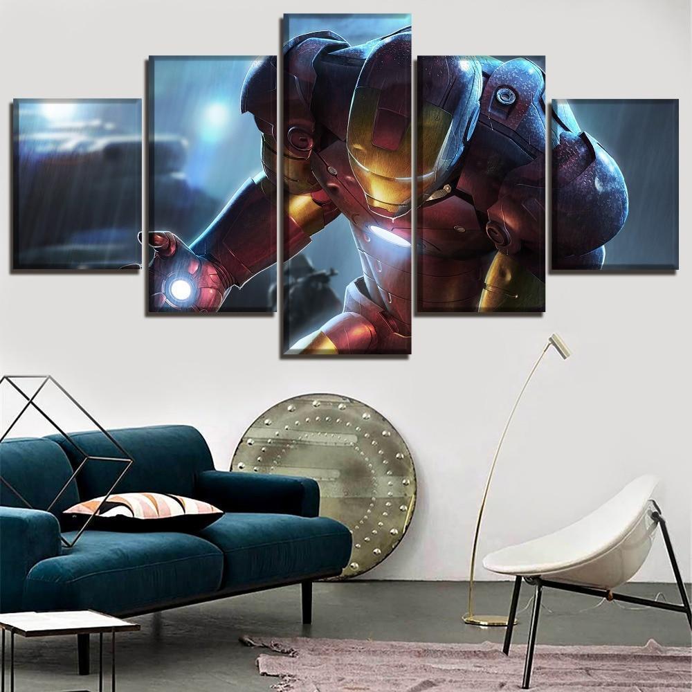 Avengers Fantasy Iron Man Superhero Marvel Canvas Wall Art