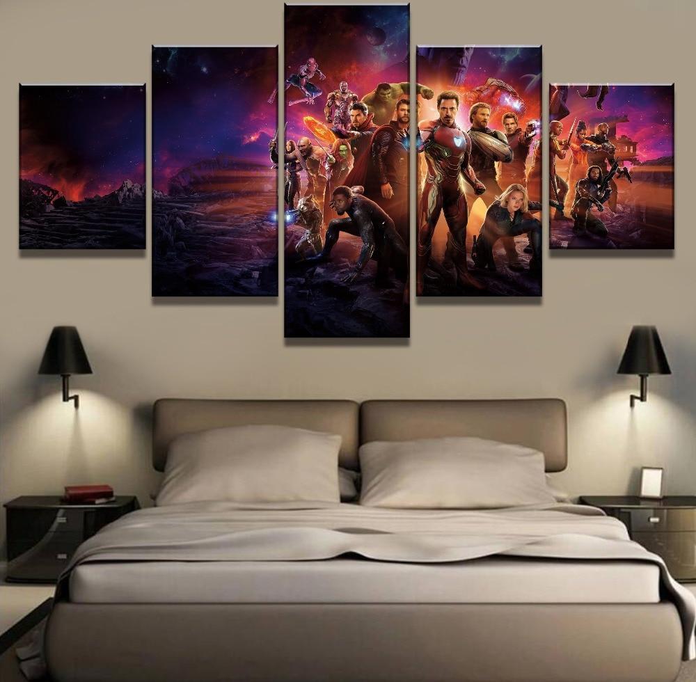Avengers Infinity War Characters 2 Movie Canvas Wall Art