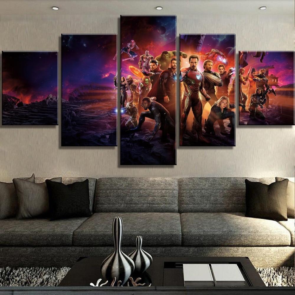 Avengers Infinity War Characters 2 Movie Canvas Wall Art