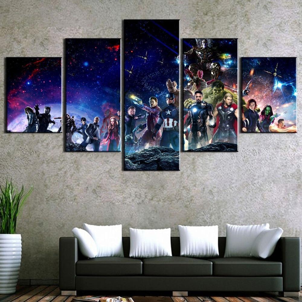 Avengers Infinity War Characters 3 Movie Canvas Wall Art