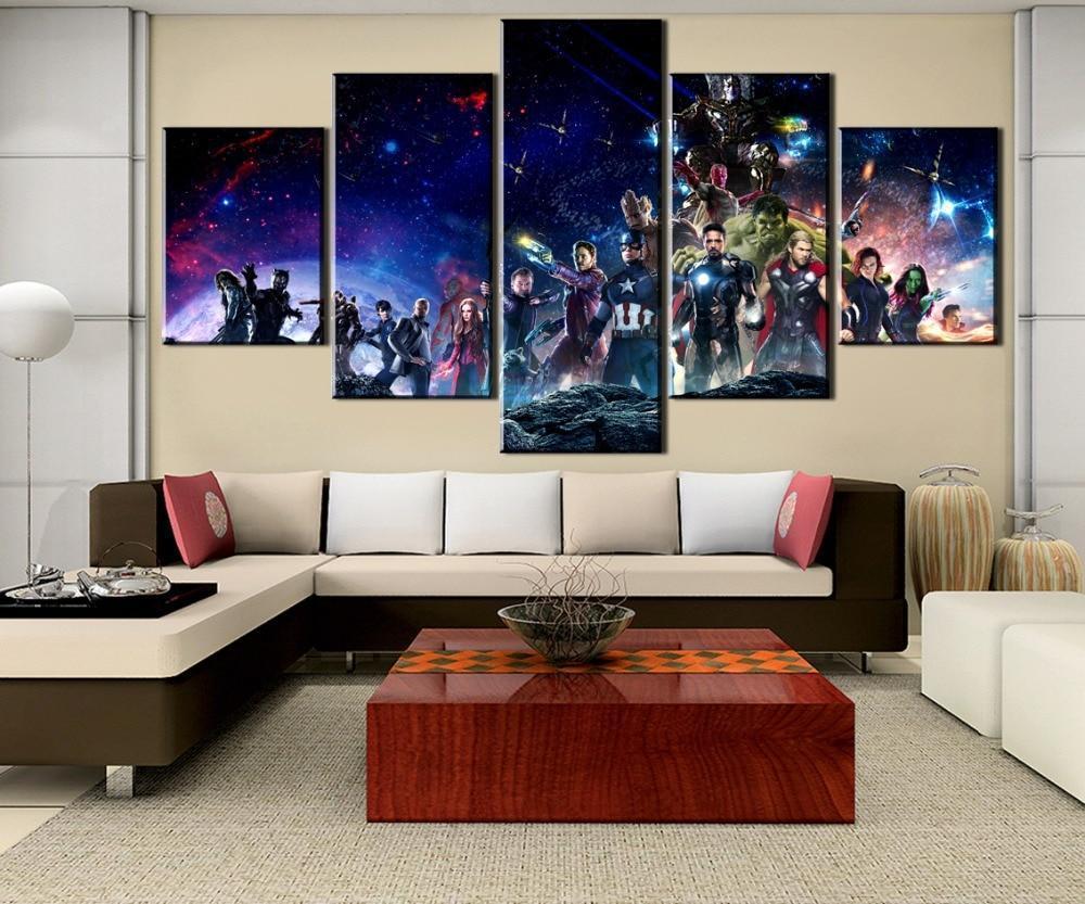 Avengers Infinity War Characters 3 Movie Canvas Wall Art