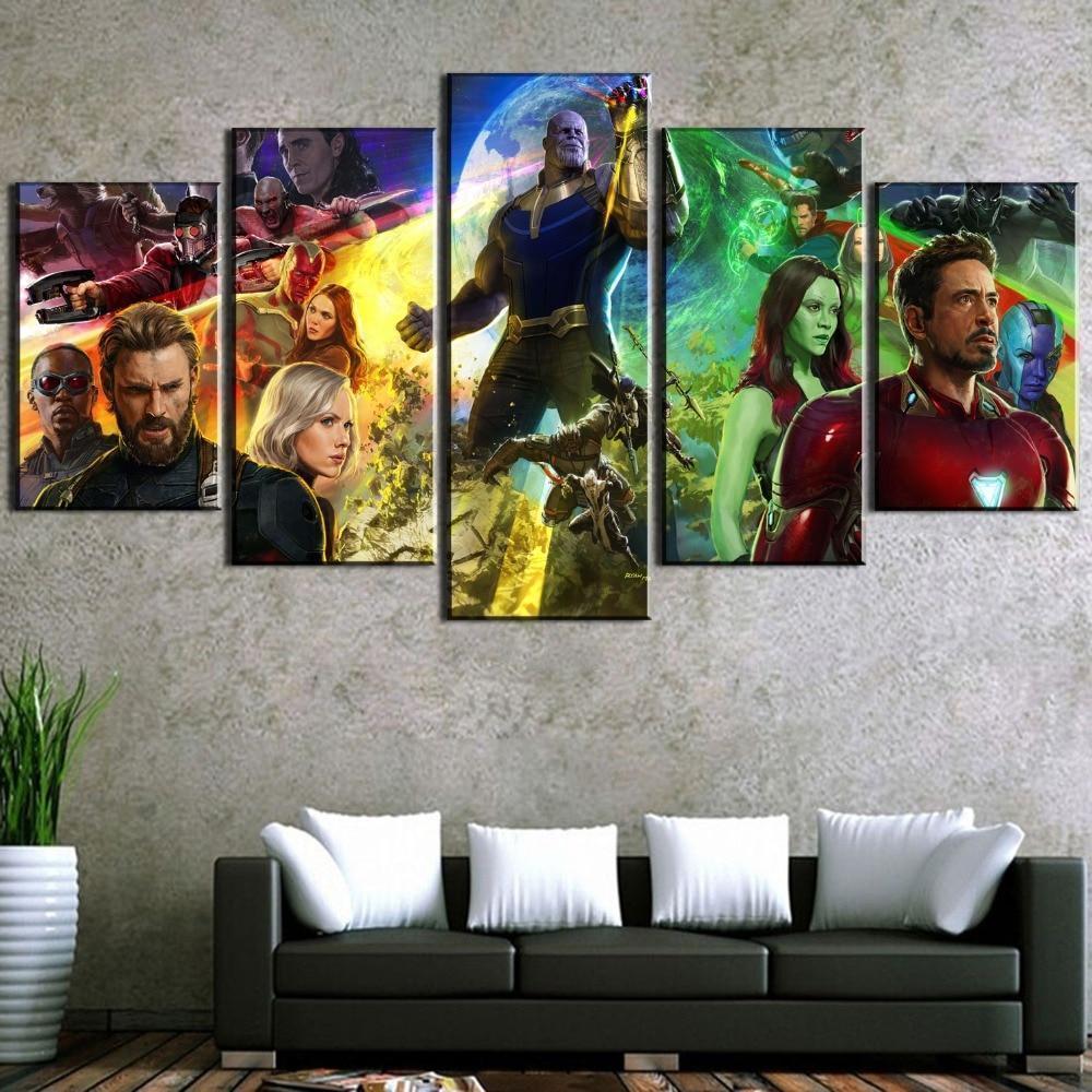 Avengers Infinity War Characters Movie Canvas Wall Art