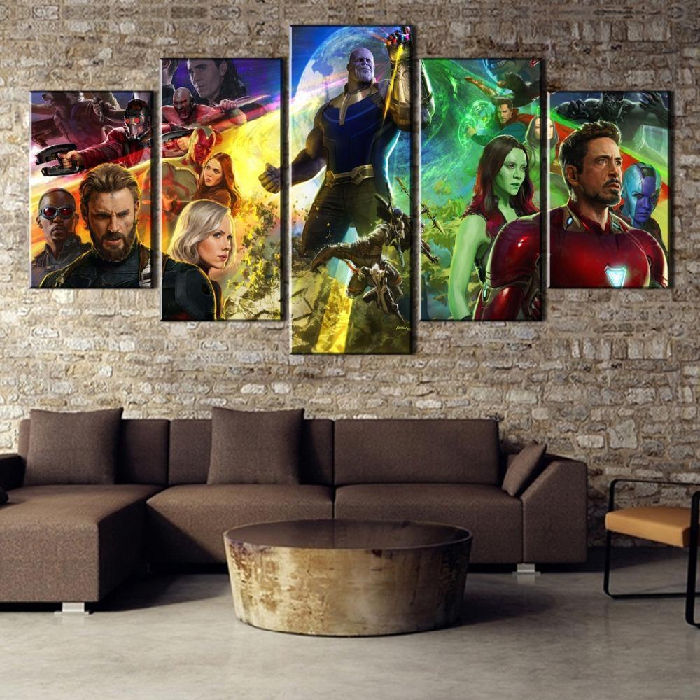Avengers Infinity War Characters Movie Canvas Wall Art