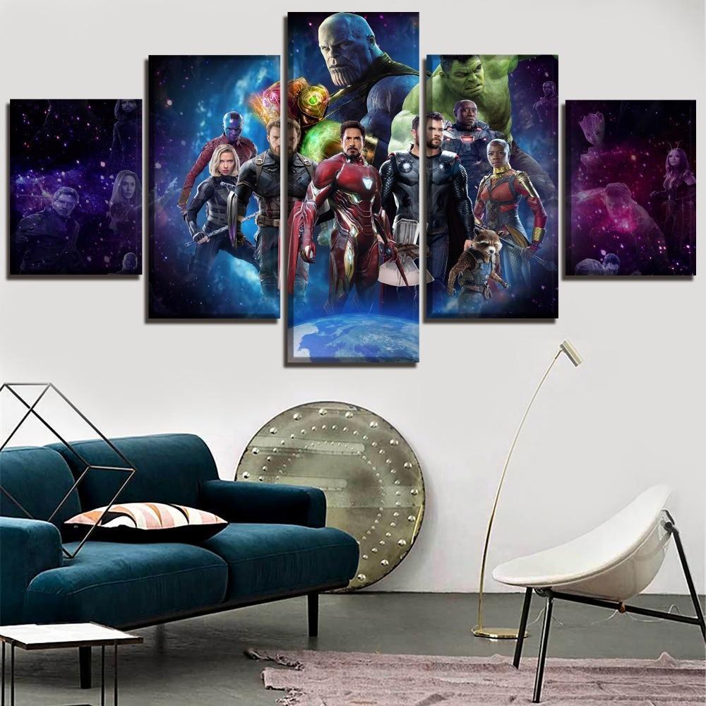 Avengers Infinity War Poster Marvel Canvas Wall Art
