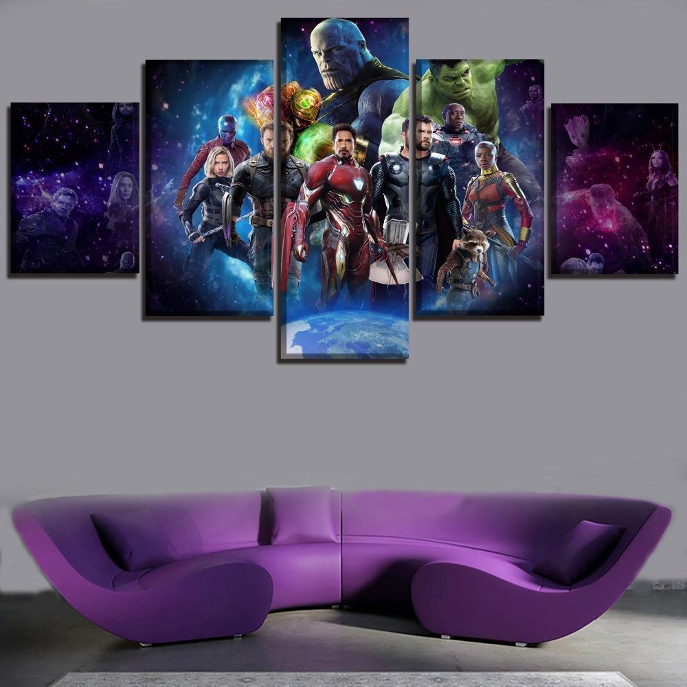 Avengers Infinity War Poster Marvel Canvas Wall Art
