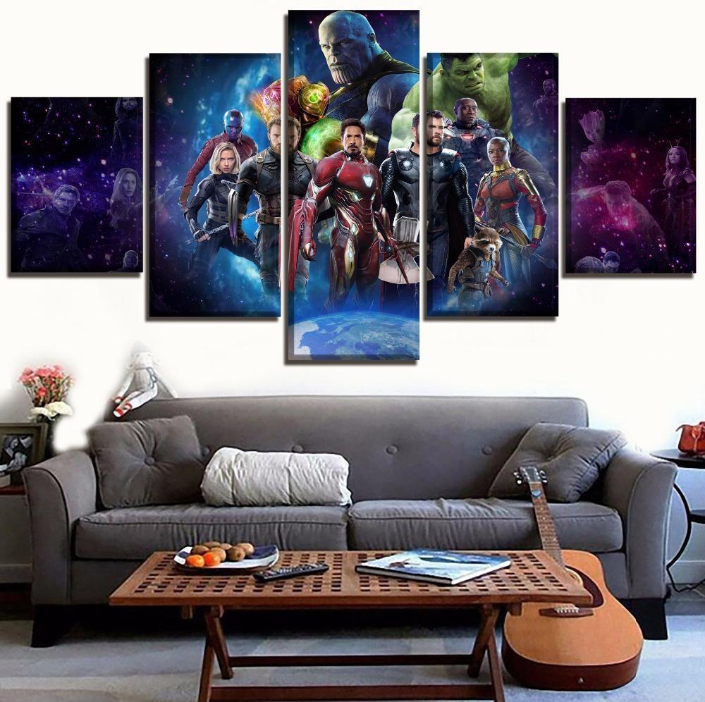 Avengers Infinity War Poster Marvel Canvas Wall Art