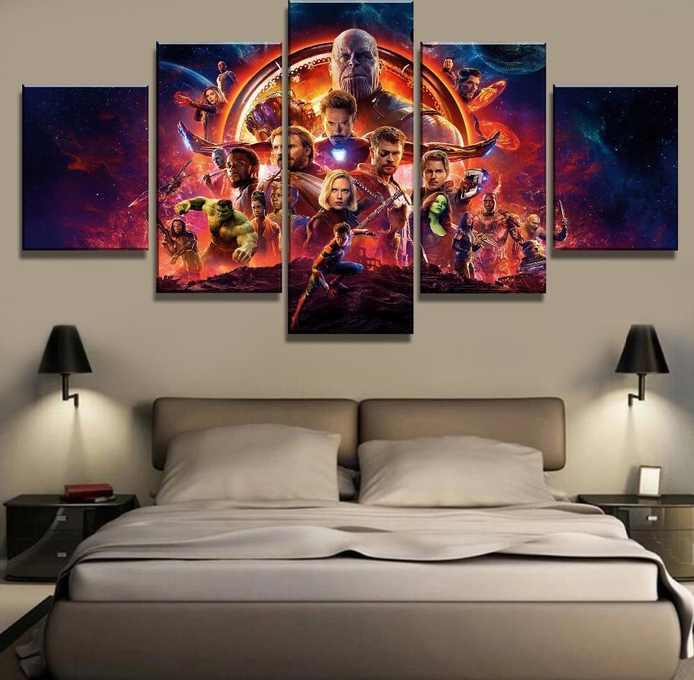 Avengers Infinity War Poster Movie Canvas Wall Art
