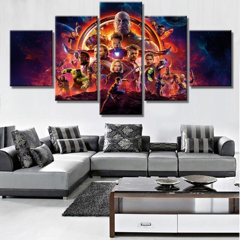Avengers Infinity War Poster Movie Canvas Wall Art