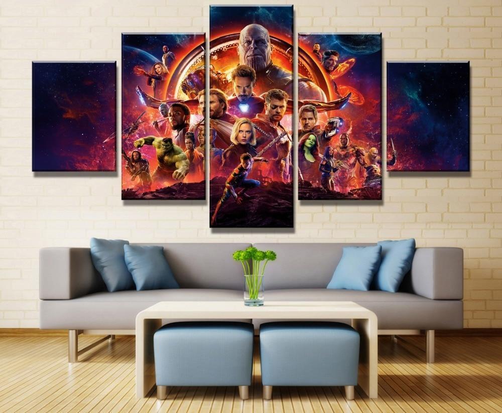 Avengers Infinity War Poster Movie Canvas Wall Art
