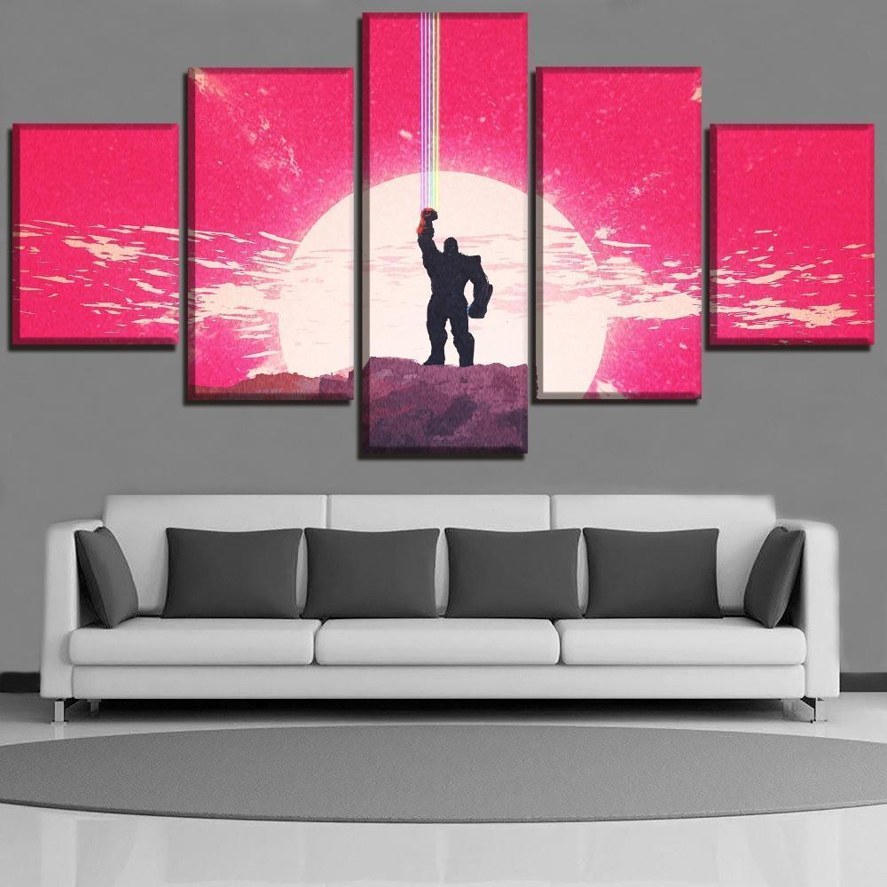 Avengers Infinity War Thanos Poster Marvel Canvas Wall Art