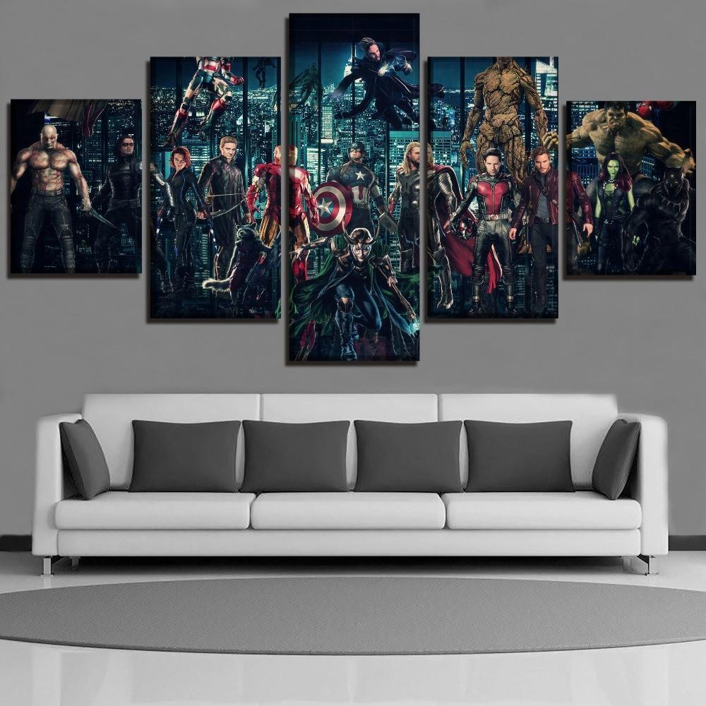 Avengers Infinty War Superheroes Marvel Canvas Wall Art