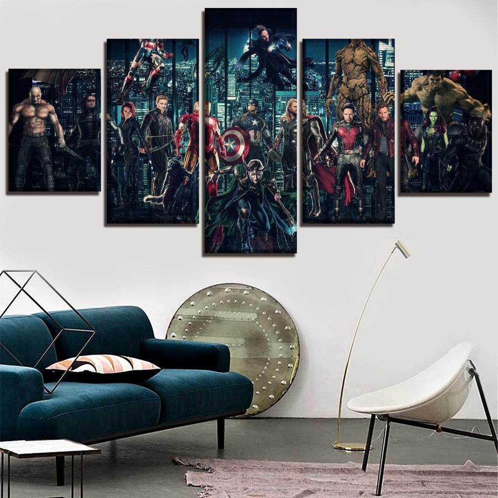Avengers Infinty War Superheroes Marvel Canvas Wall Art