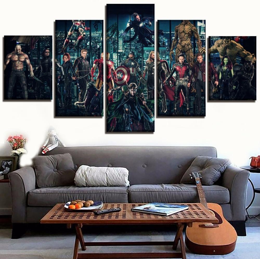 Avengers Infinty War Superheroes Marvel Canvas Wall Art