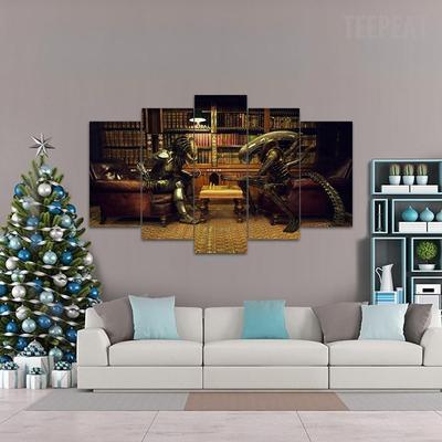 Avp "It's A Chess Game" Movie Canvas Wall Art