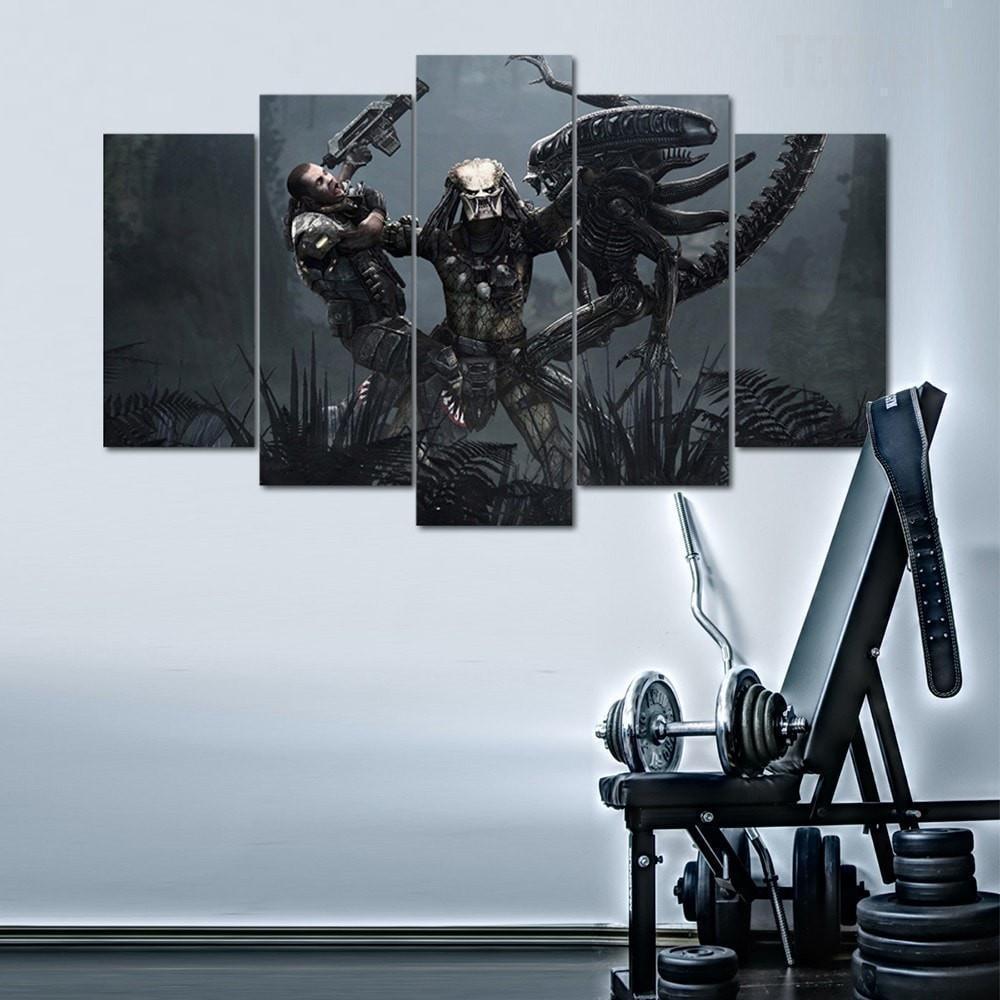 Avp Predator Reigns Movie Canvas Wall Art