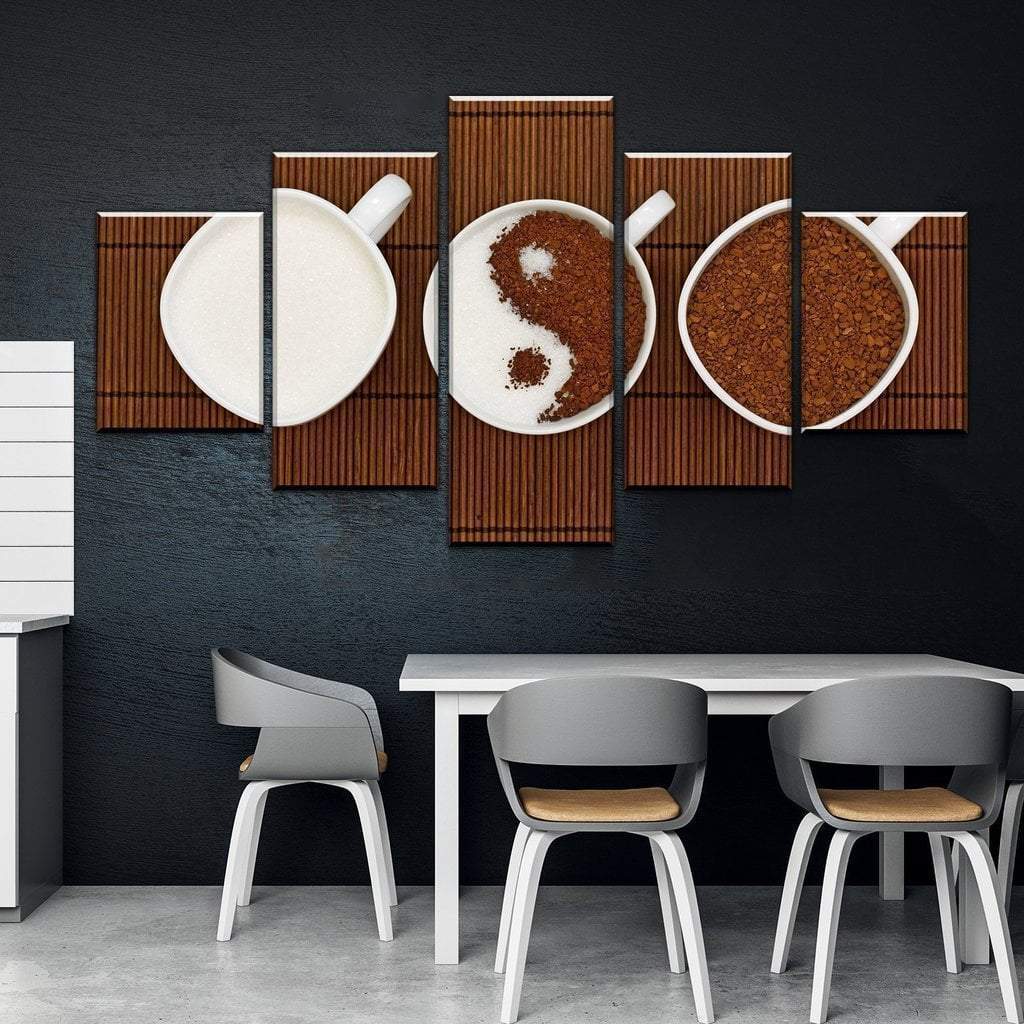 Balance In Coffee Nature Canvas Wall Art
