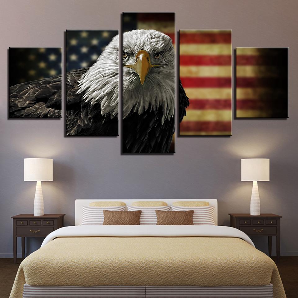 Bald Eagle Freedom Animal Canvas Wall Art