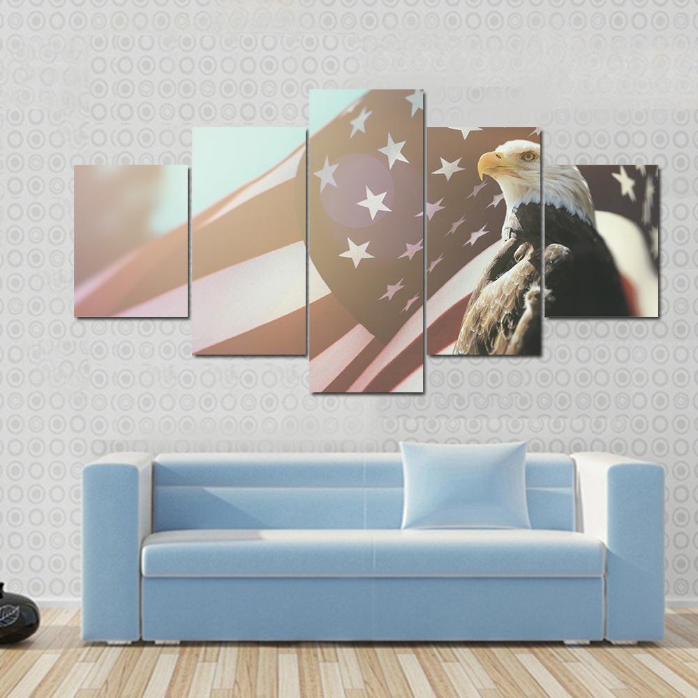 Bald Eagle Symbol Of Freedom Animal Canvas Wall Art