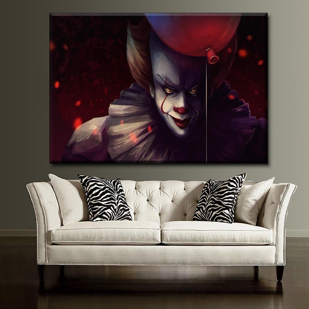 Balloon Clown It Pennywise Movie Canvas Wall Art
