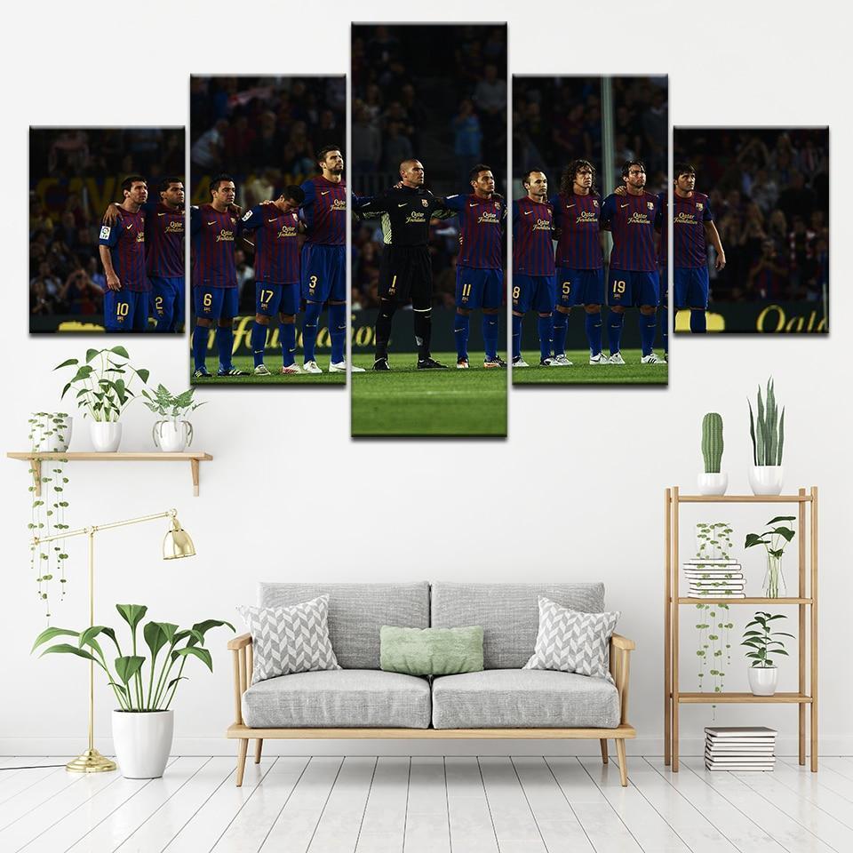 Barcelona Soccer Team Canvas Wall Art