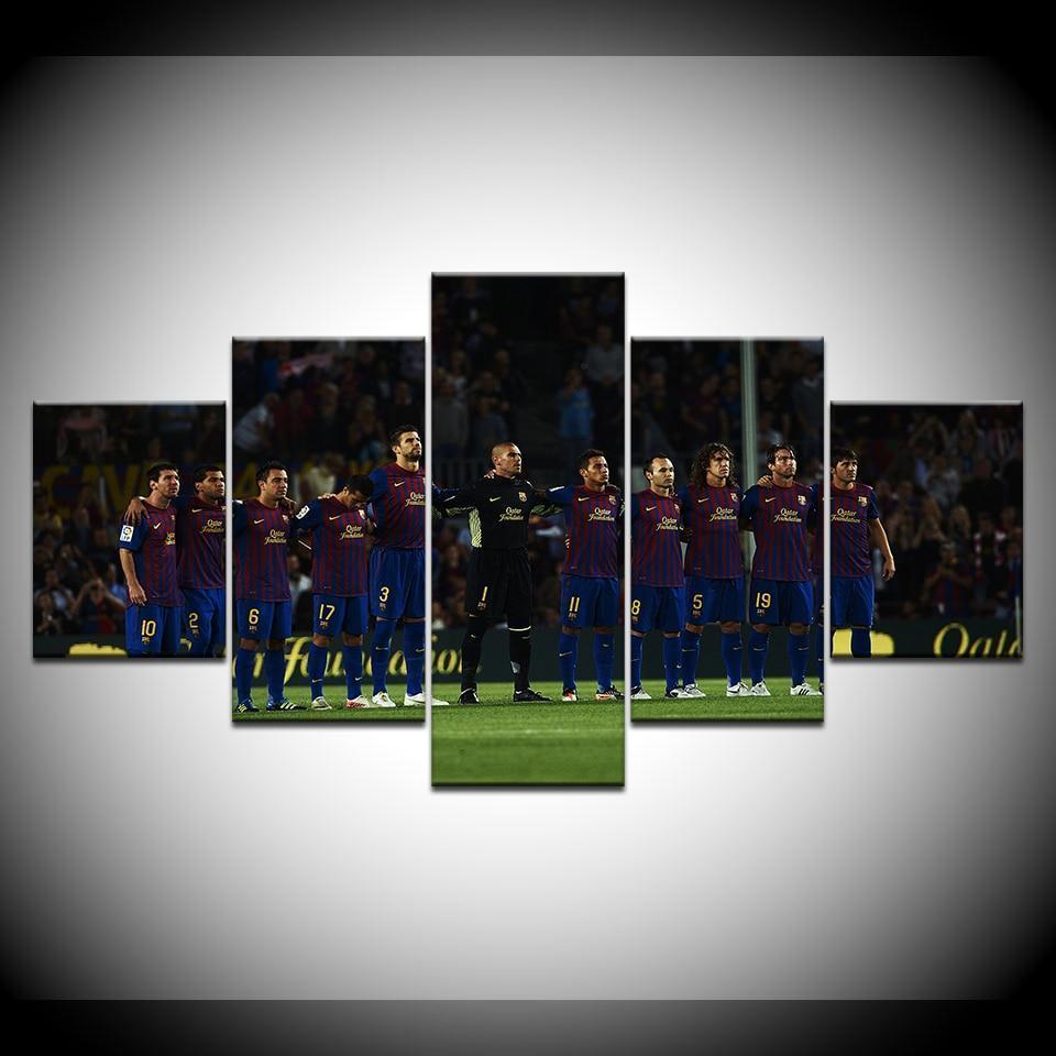 Barcelona Soccer Team Canvas Wall Art
