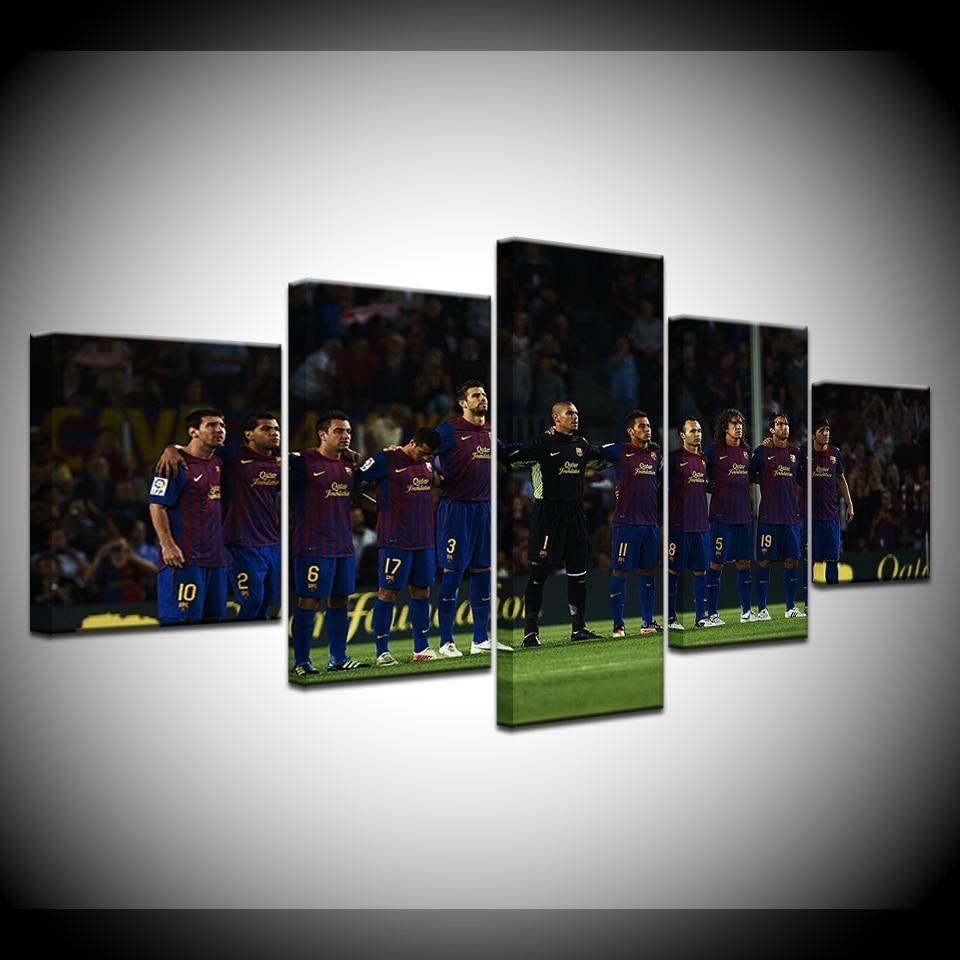 Barcelona Soccer Team Canvas Wall Art