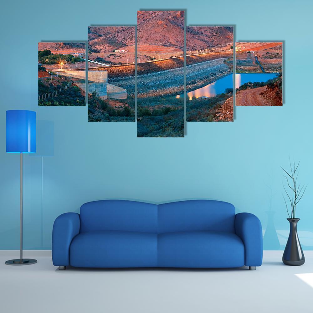 Barrage Youssef Ibn Tachfin In Morroco Nature Canvas Wall Art