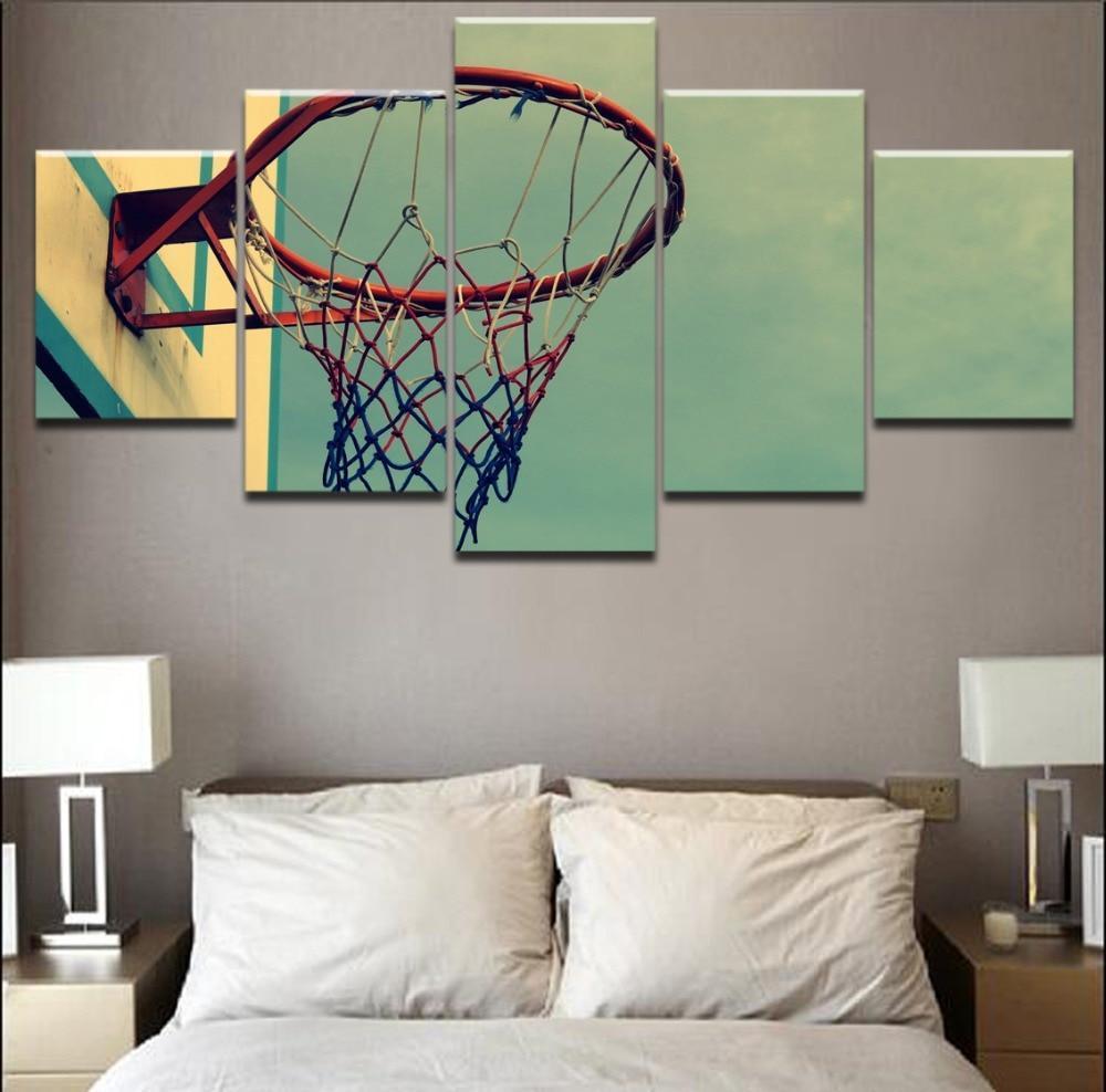 Basketball Column Sport Canvas Wall Art