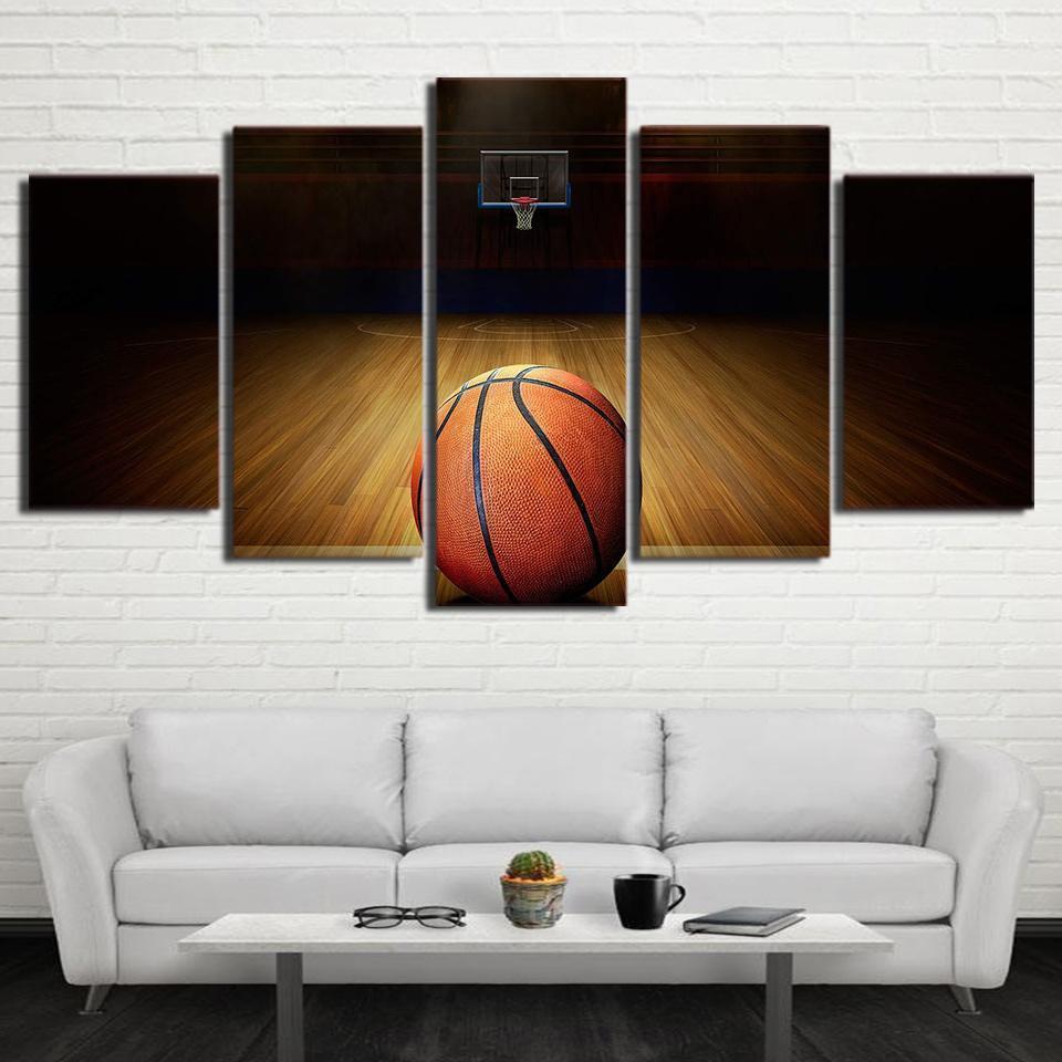 Basketball Court Sport Canvas Wall Art