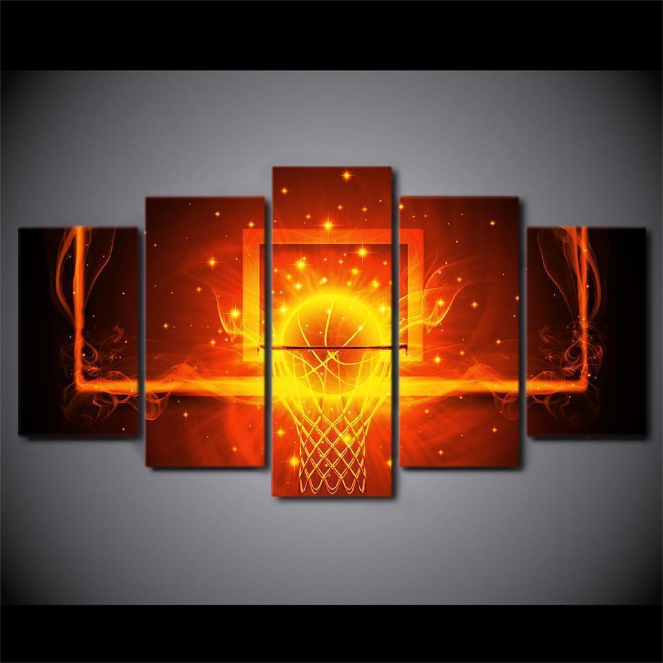 Basketball Hoop Sport Canvas Wall Art