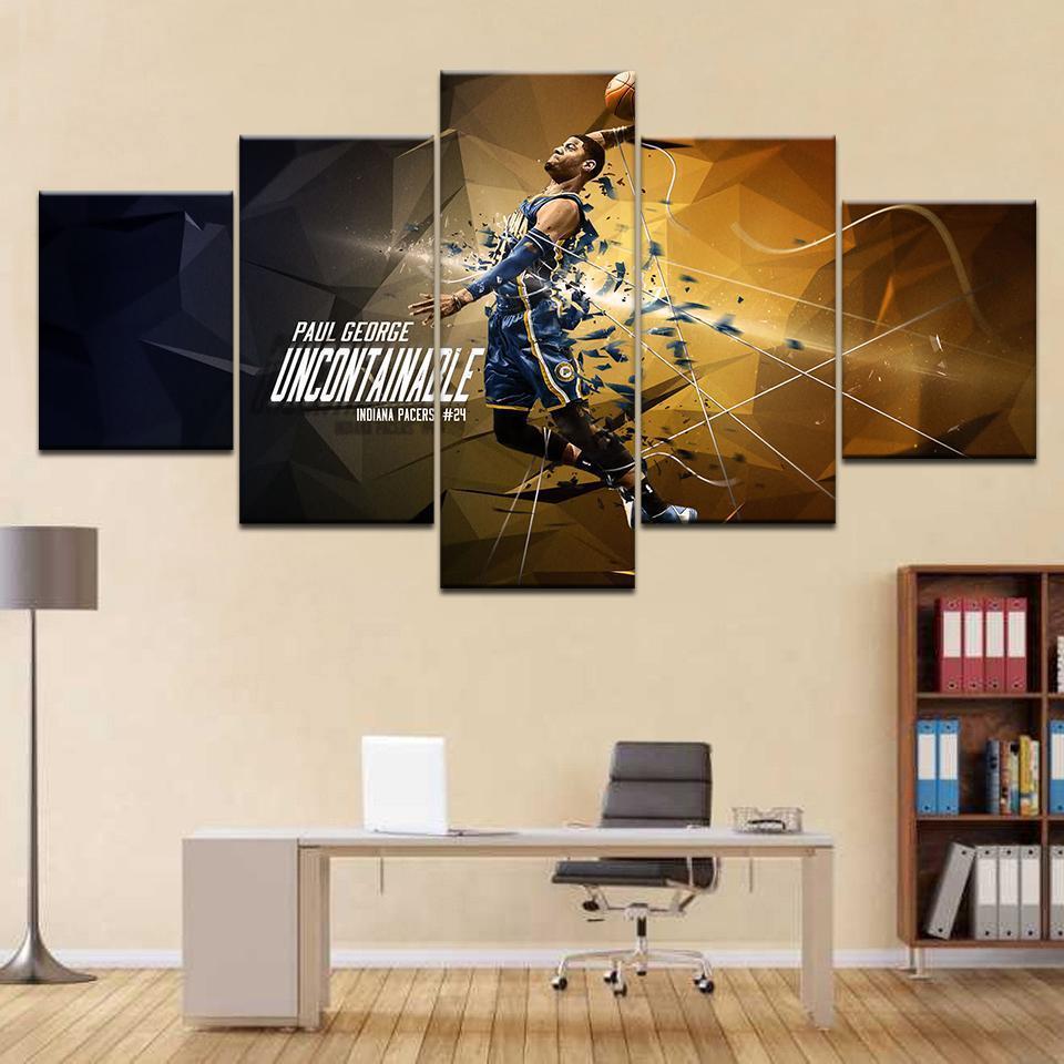 Basketball Star Group Poster Sport Canvas Wall Art