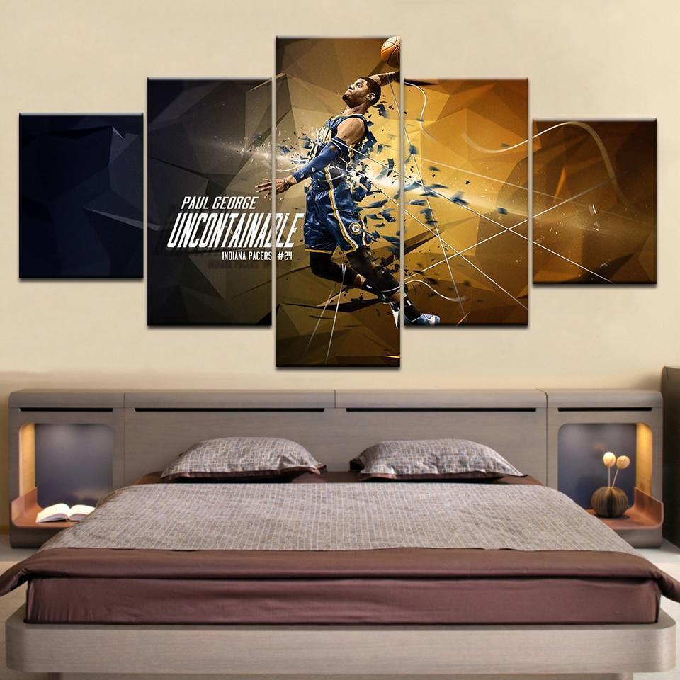 Basketball Star Group Poster Sport Canvas Wall Art