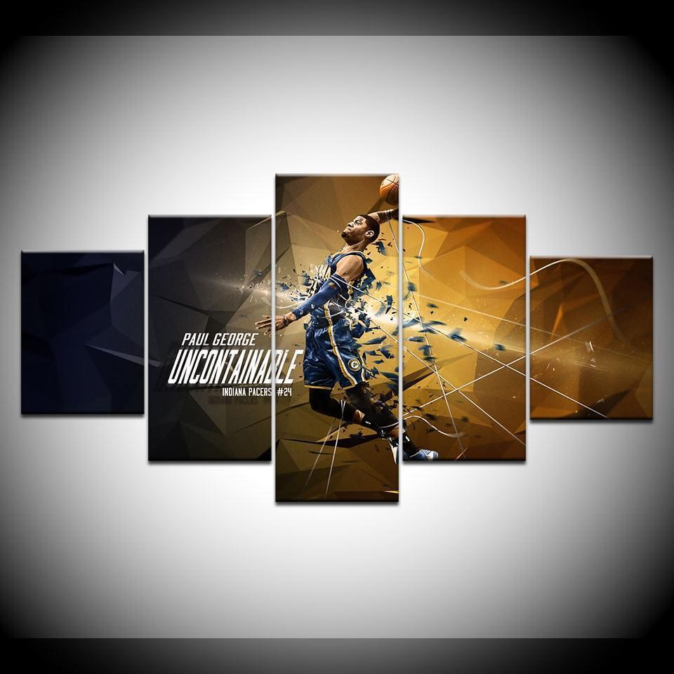 Basketball Star Group Poster Sport Canvas Wall Art
