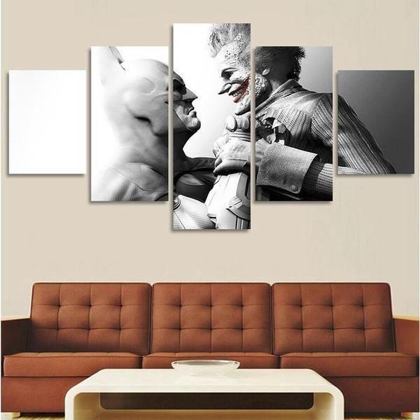 Batman And Joker Inspired DC Canvas Wall Art
