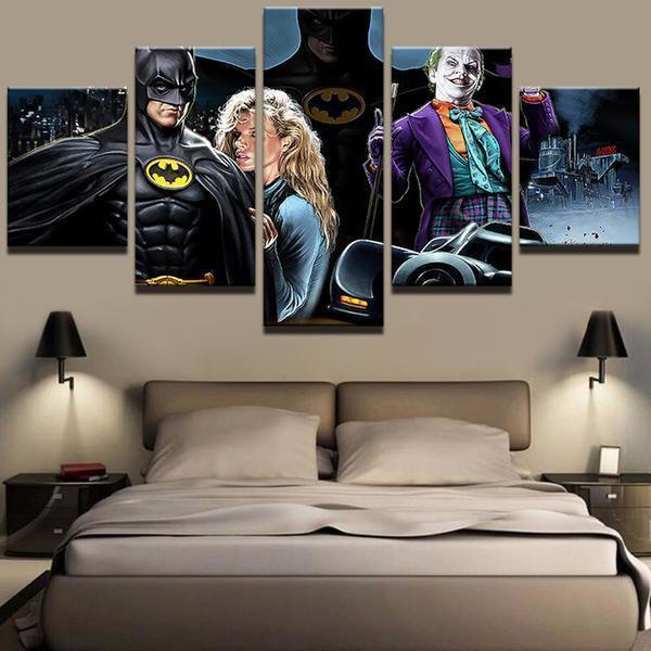 Batman And Joker Movie DC Canvas Wall Art