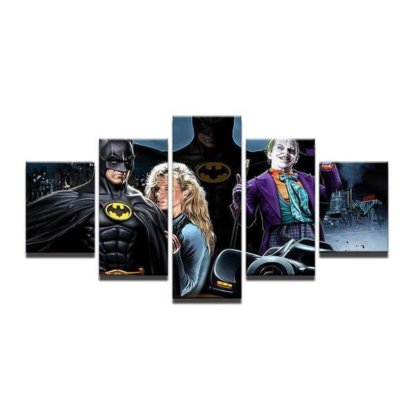 Batman And Joker Movie DC Canvas Wall Art
