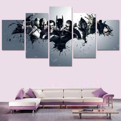 Batman And Villains Movie Canvas Wall Art