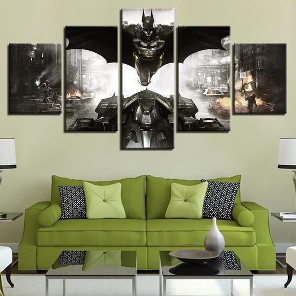 Batman Inspired Car DC Canvas Wall Art