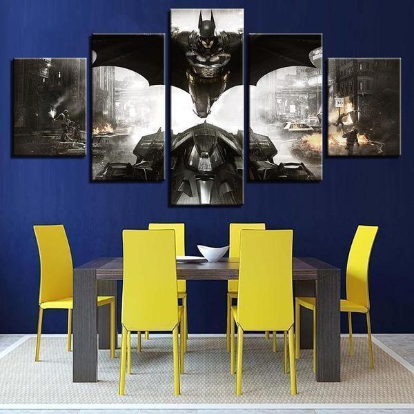 Batman Inspired Car DC Canvas Wall Art