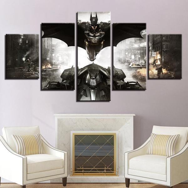 Batman Inspired Car DC Canvas Wall Art
