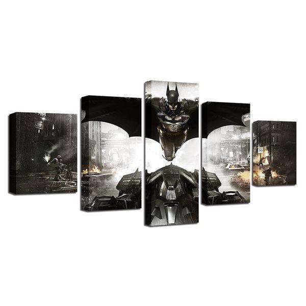 Batman Inspired Car DC Canvas Wall Art