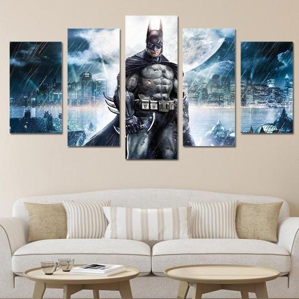 Batman Inspired Moon DC Canvas Wall Art