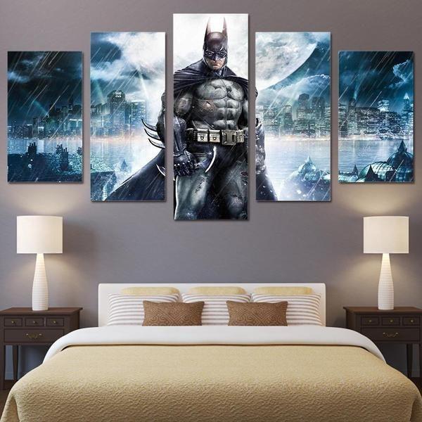 Batman Inspired Moon DC Canvas Wall Art