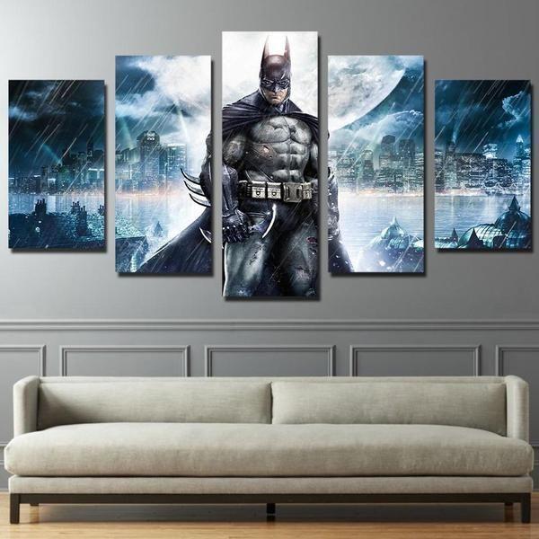 Batman Inspired Moon DC Canvas Wall Art