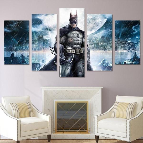 Batman Inspired Moon DC Canvas Wall Art